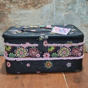 Gigi Olivia Makeup Bag for Women Large Quilted Travel Cosmetic Case Girls Organi
